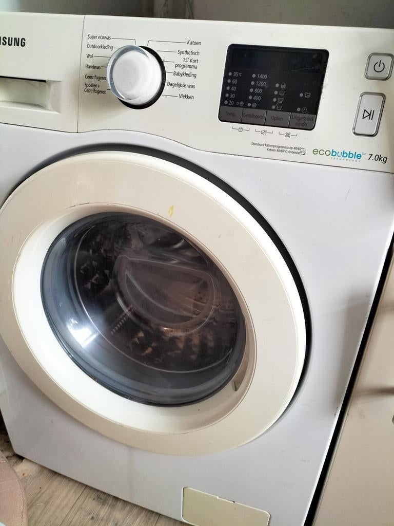 Wasmachine - defect - voor onderdelen of reparatie, Ophalen, Voorlader, Niet werkend, Kort programma