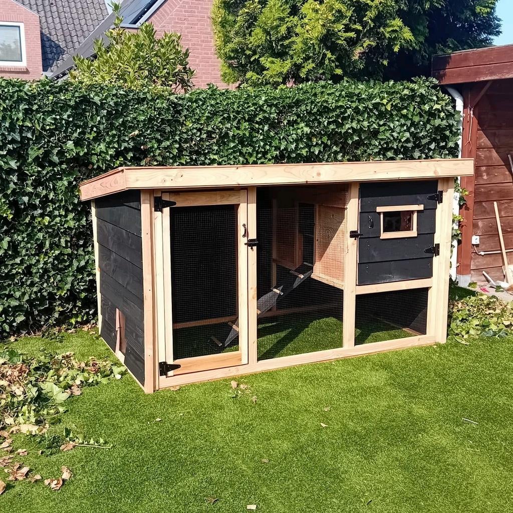 Barnevelder kippenhok, mooi, modern en stevig, Dieren en Toebehoren, Ophalen of Verzenden, Nieuw, Kippenhok of Kippenren