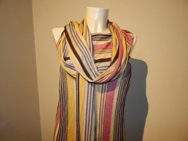 Missoni eerstelijns jurk breisel gladde stof lurex draad I42, Overige kleuren, Verzenden, Zo goed als nieuw, Knielengte