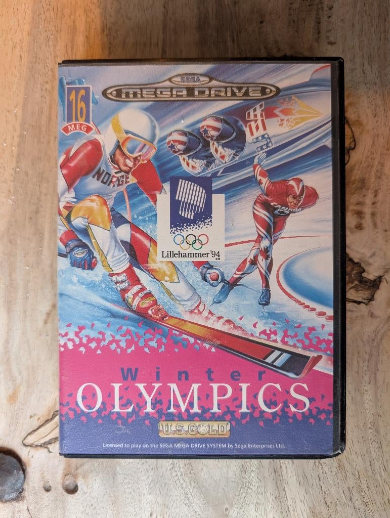 Winter Olympics Lillehammer '94 - Sega Mega Drive spel game, Gebruikt, 1 speler, Ophalen of Verzenden, Vanaf 3 jaar