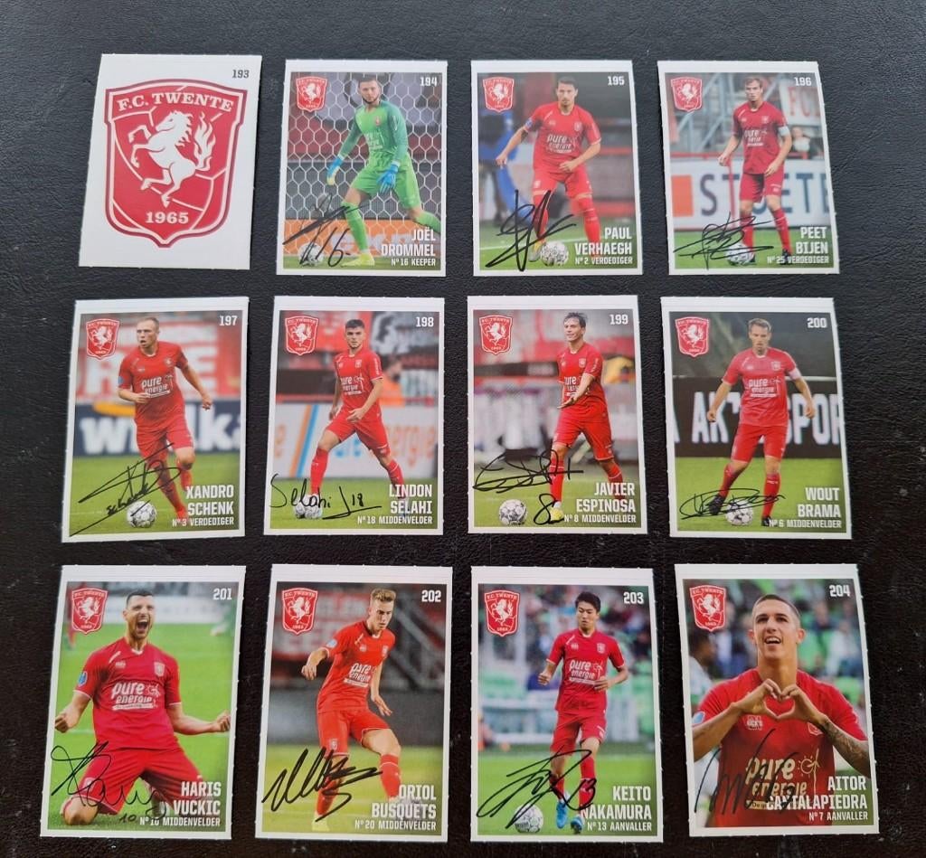 Complete set stickers FC Twente 2019-20, Ophalen of Verzenden, Zo goed als nieuw, F.C. Twente, Poster, Plaatje of Sticker