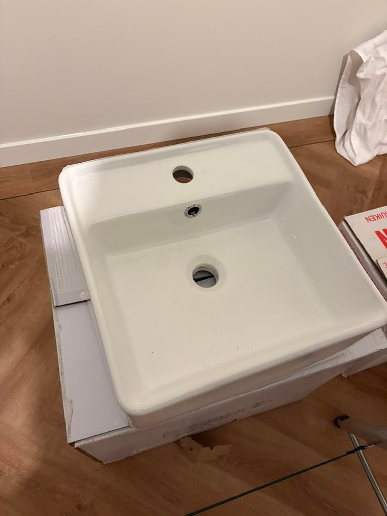 Best Design Wastafel Store 41x41x15 cm, Doe-het-zelf en Verbouw, Sanitair, Zo goed als nieuw, Wastafel, Ophalen