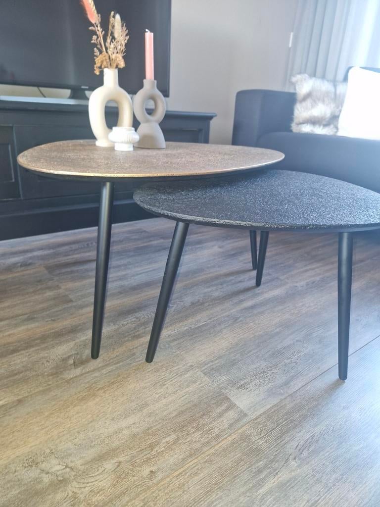 Salontafels (set) hele goede staat!, 50 tot 100 cm, Rond, Zo goed als nieuw, Minder dan 50 cm