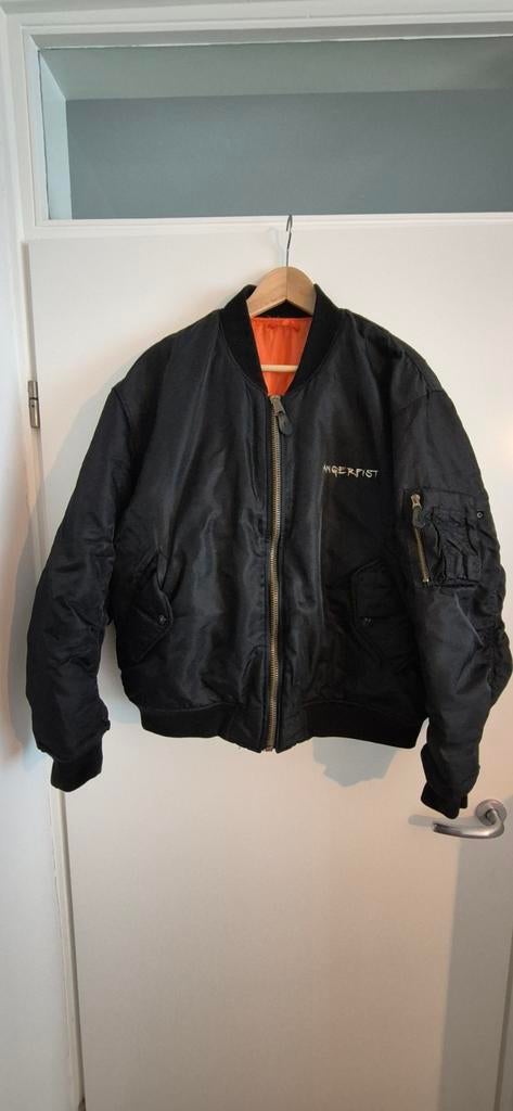 Angerfist mutilate bomberjack maat L Thunderdome, Ophalen of Verzenden, Nieuw, Zwart