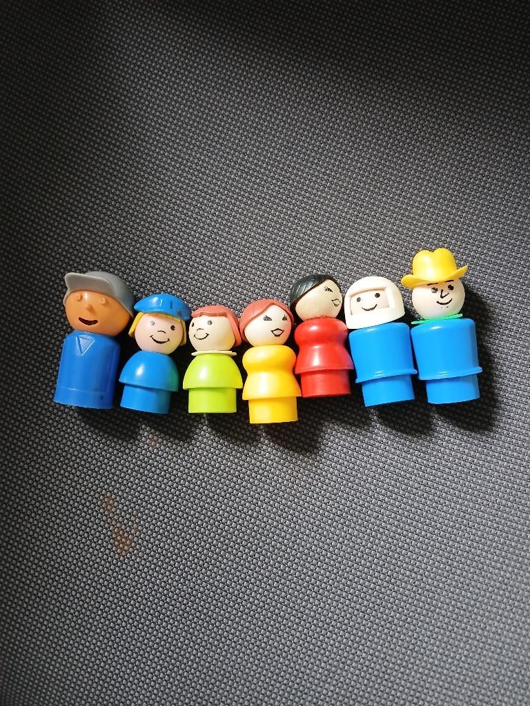 Fisher price poppetjes vintage, Ophalen, Gebruikt, Speelset