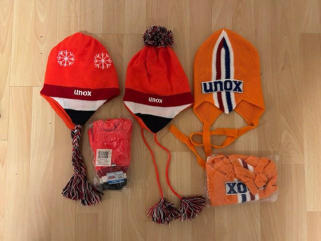 Mutsen, winter, handschoenen Unox, oranje, Ophalen of Verzenden, Nieuw, Handschoenen