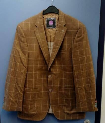 Digel koffie bruin geruit colbert model Edison-G 50 M 37335, Kleding | Heren, Kostuums en Colberts, Bruin, Maat 48/50 (M), ., Digel