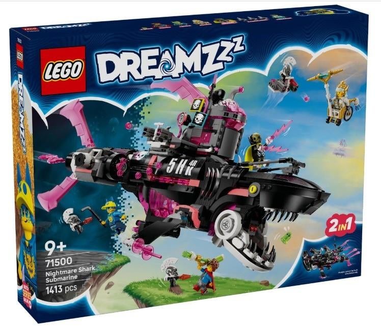 Lego Dreamzzz 71500 - Nightmare Shark Submarine NIEUW, Ophalen of Verzenden, Nieuw, Complete set, Lego
