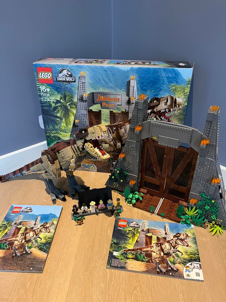 Lego Jurassic World 75936 T. Rex rampage, Kinderen en Baby's, Speelgoed | Duplo en Lego, Zo goed als nieuw, Lego, Complete set
