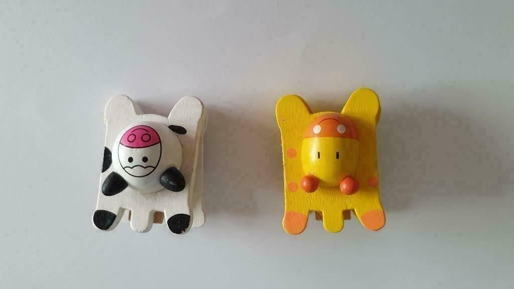 Nieuw: 2 dierenknijpers met sterke magneet op achterkant, Ophalen of Verzenden, Nieuw