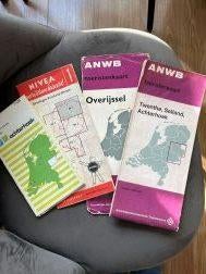 Diverse oude wegenkaarten, Gelezen, Ophalen of Verzenden, Landkaart, 1800 tot 2000