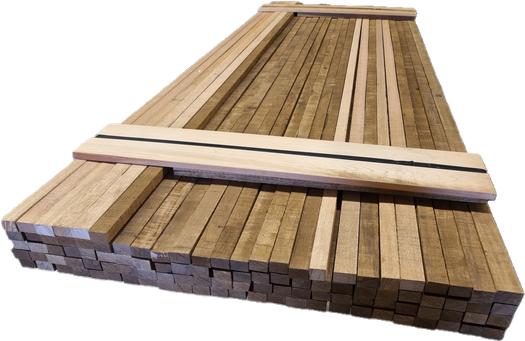 286 meter hardhouten latten fijnbezaagd - nr: HP203