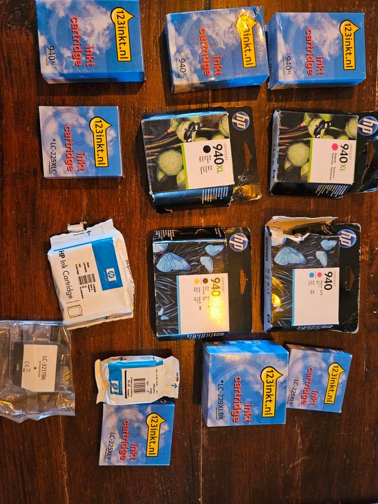 14 ink cartridge hp en 123inkt, Ophalen of Verzenden, Nieuw