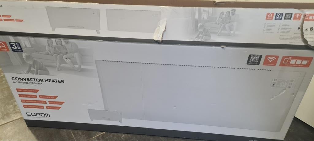 Eurom Alutherm 2500 WiFi Convector Kachel, Huis en Inrichting, Kachels, Overige soorten, Elektrisch, Nieuw, Ophalen of Verzenden