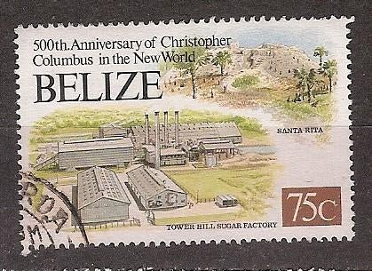 Belize, 500 jaar Columbus, 1992., Verzenden, Gestempeld, Midden-Amerika