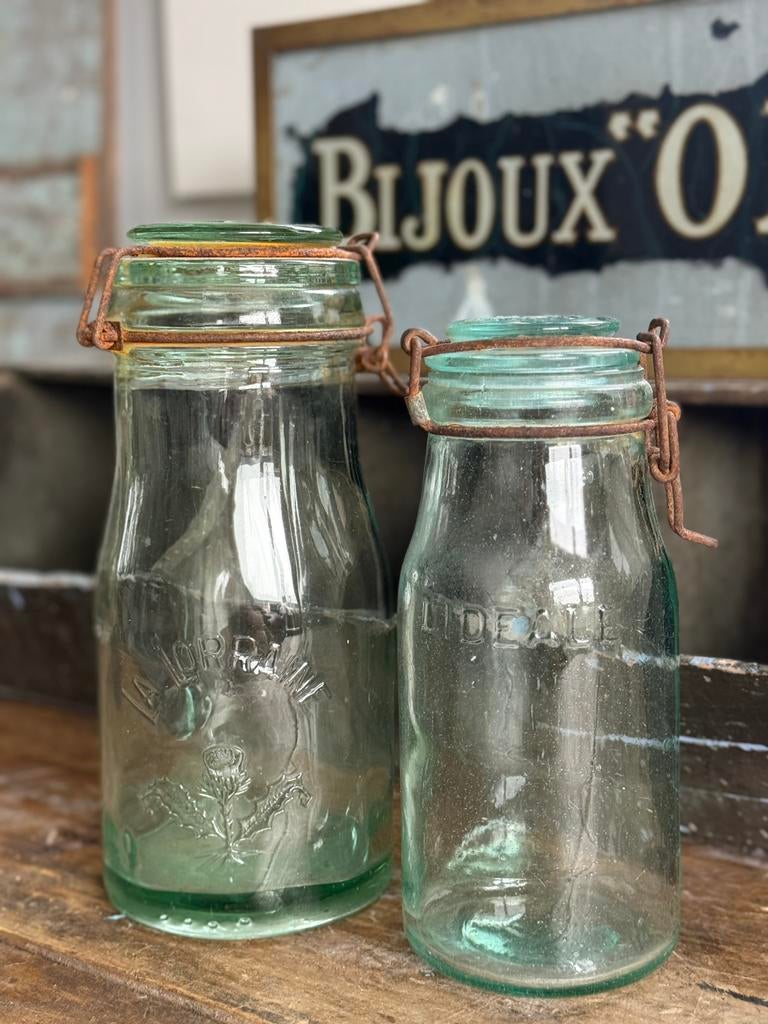 Oude groene weckpotten, Ophalen of Verzenden