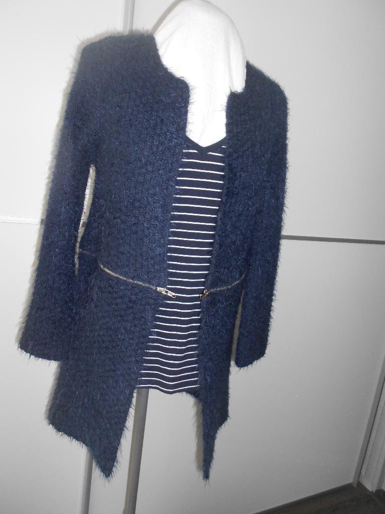 Donkerblauw vest / jasje - Jubylee, Maat 38/40 (M), Blauw, Jubylee by Féminine, Ophalen of Verzenden