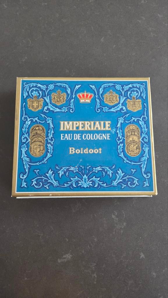 Origineel doosje van Boldoot met inhoud, eau de cologne., Ophalen of Verzenden, Zo goed als nieuw, Parfumfles