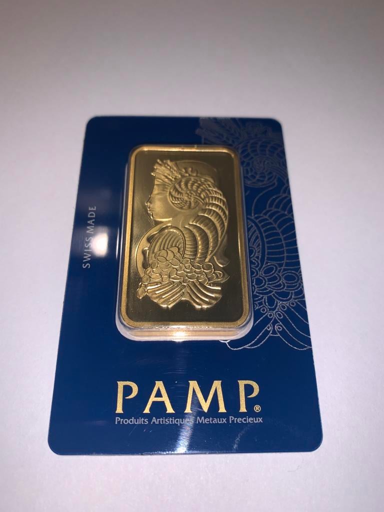 PAMP Suisse 50g goudbaar, Ophalen of Verzenden, Goud
