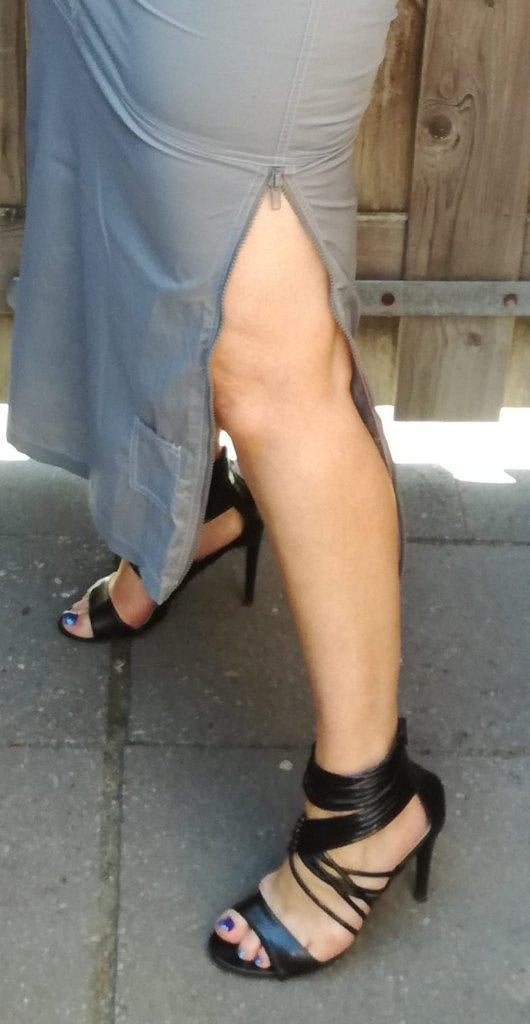 rok,Street One,apart,chic,maat 40,grijs,split,sexy,lange rok, Maat 38/40 (M), Street One, Ophalen of Verzenden, Zo goed als nieuw