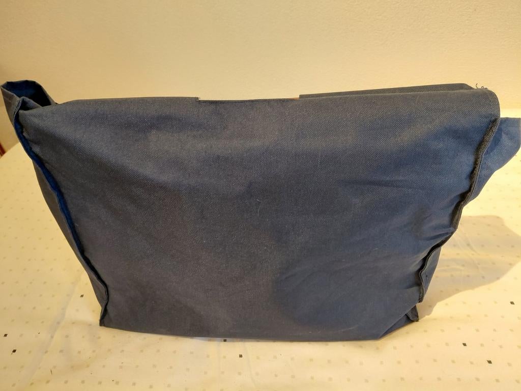 Boodschappentas blauw., Ophalen of Verzenden, Zo goed als nieuw, Blauw, 30 cm of meer