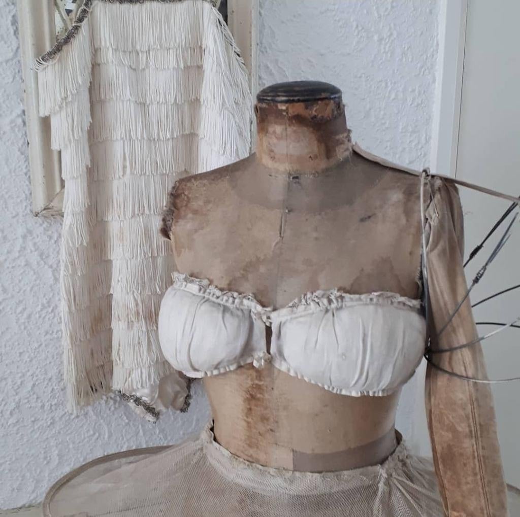 Oud oude theaterkostuum theater kostuum antiek 1920 frans, Ophalen of Verzenden