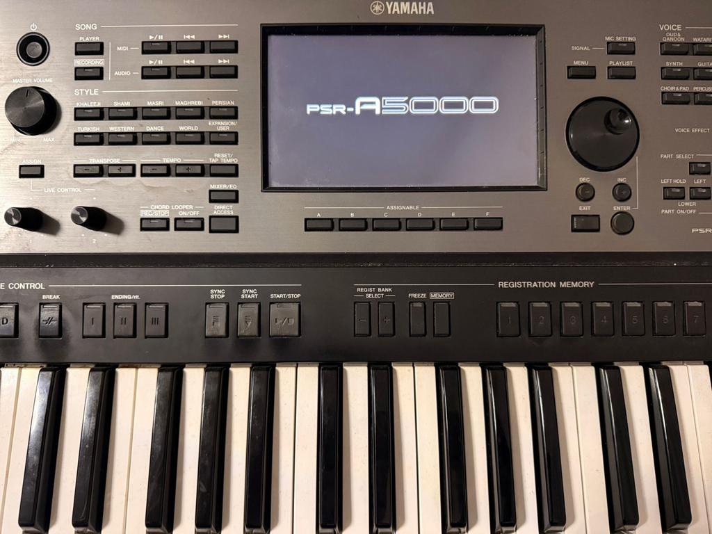 Yamaha PSR-A5000, Muziek en Instrumenten, Keyboards, Ophalen, 61 toetsen, Yamaha, Zo goed als nieuw