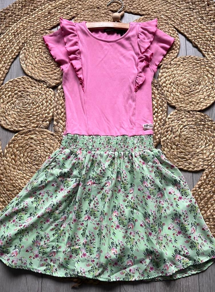 Zgan gaaf jurkje NONO 122/128!, Ophalen of Verzenden, Zo goed als nieuw, Meisje, Jurk of Rok