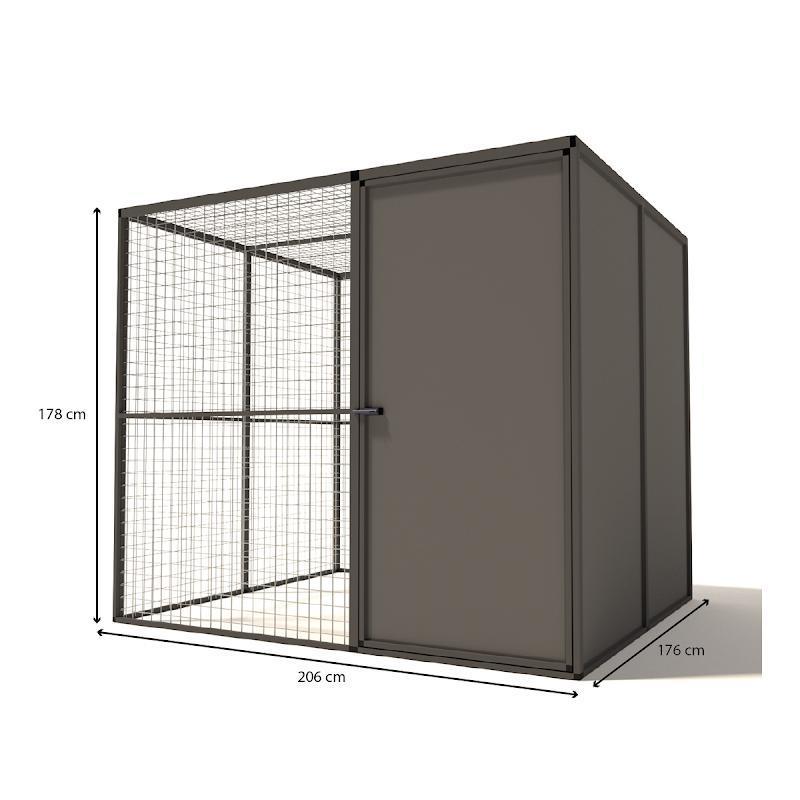 Voliere aluminium Yara | model 1, Dieren en Toebehoren, Vogels | Hokken en Kooien, Nieuw, Volière, Aluminium, Ophalen of Verzenden