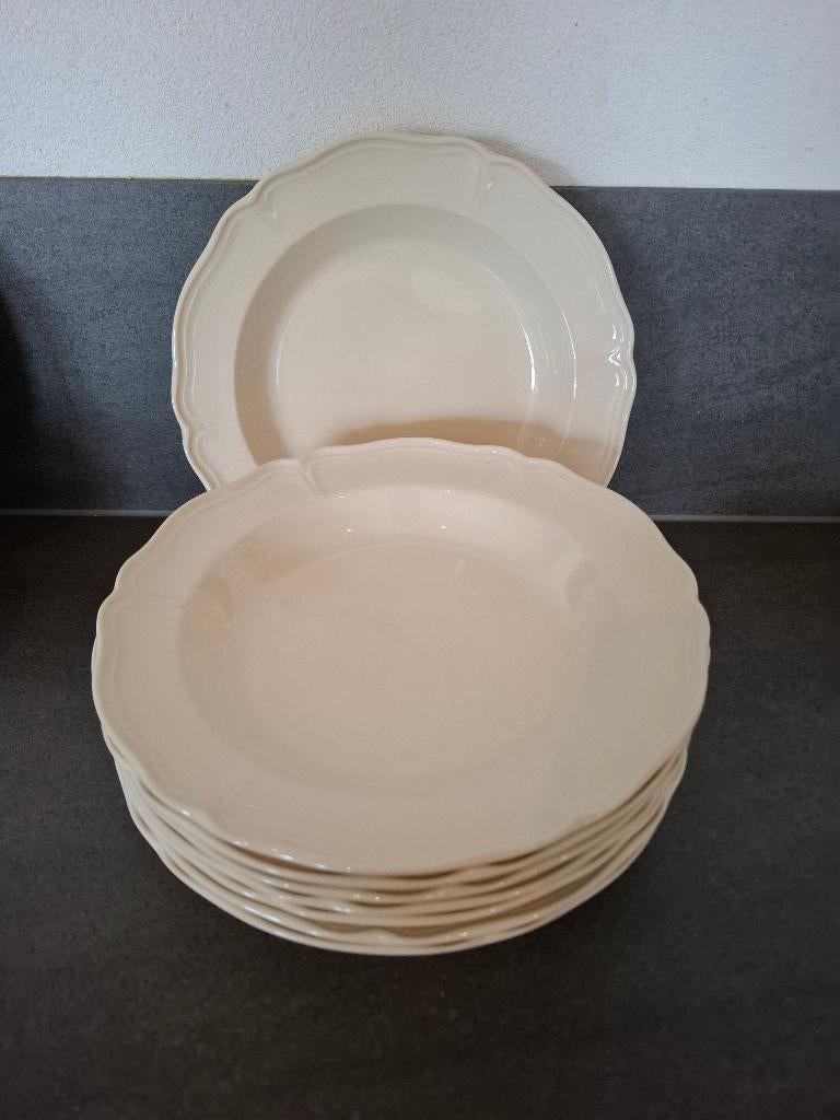 Diepe borden Wedgewood QueensPlain, Ophalen, Gebruikt, Bord(en), Wedgwood