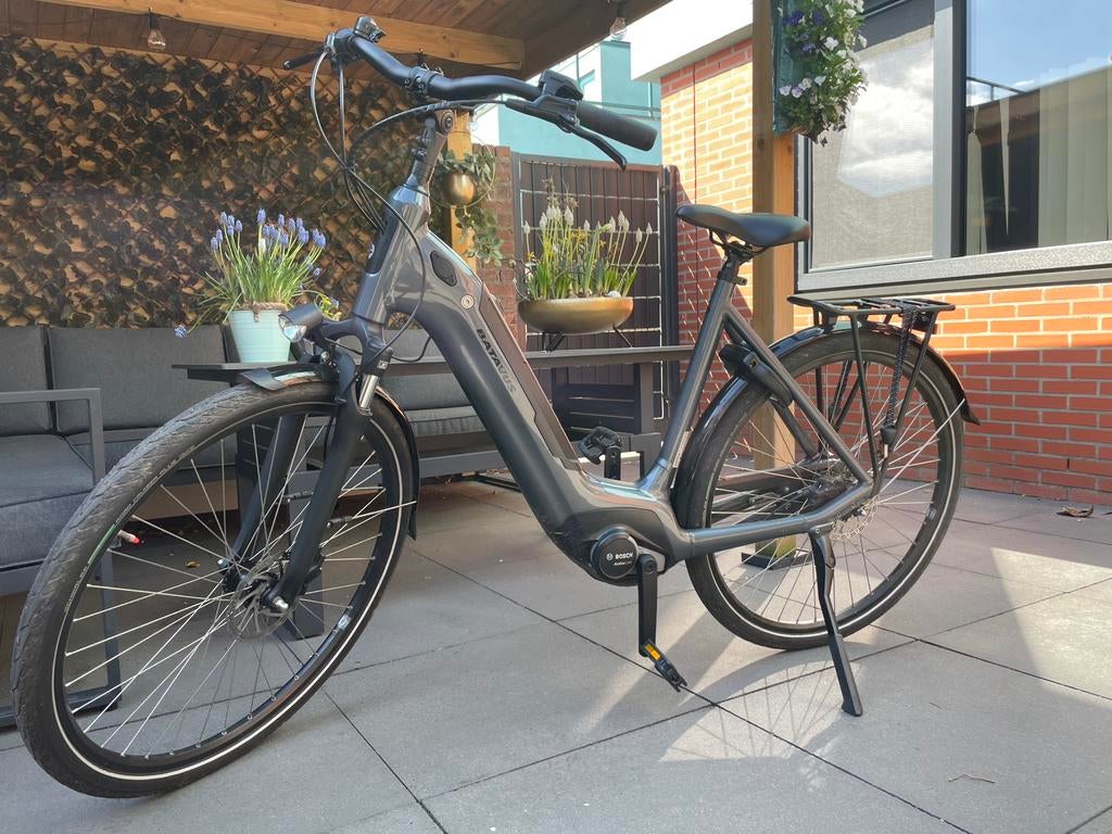 Batavus Velder E-GO GRIJS 56 cm frame, 500 w batterij., Ophalen, Batavus, Zo goed als nieuw, 50 km per accu of meer