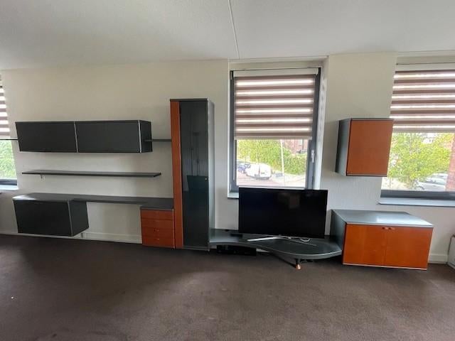 Modern Interstar wandmeubelset met tv-meubel, Huis en Inrichting, Gebruikt, 200 cm of meer, 200 cm of meer, 25 tot 50 cm