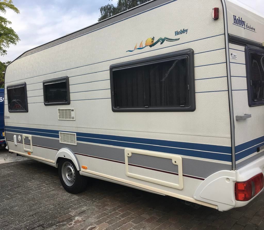 Hobby Exclusive 495 Ufe caravan , frans vast bed, Vast bed, Rondzit, Hobby, Tot en met 4