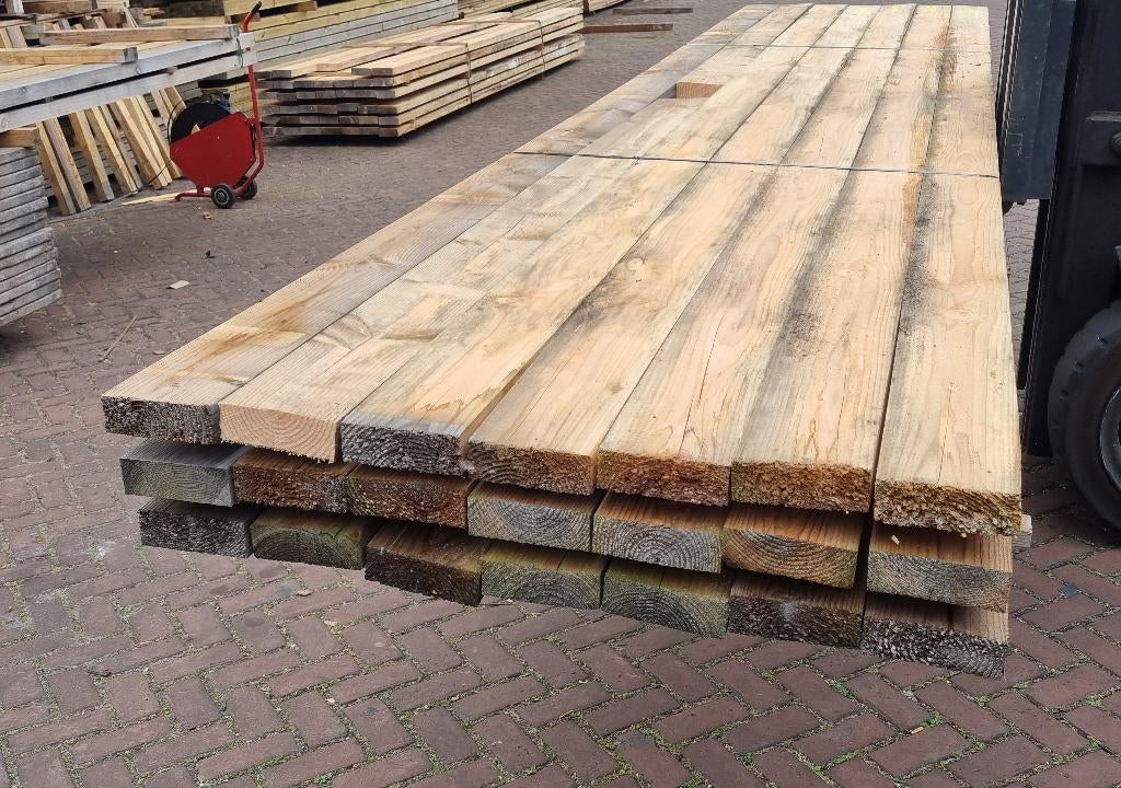 Douglas balken fijnbezaagd 5.0x15.0 cm - nr: TB44, Ophalen, Nieuw, 250 cm of meer, Balken