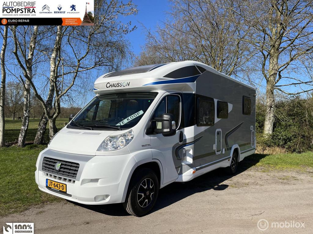 Chausson TITANIUM 728EB/4 PERSOONS/2x AIRCO/QUEENSBED/HEFBED, Chausson, Airbags, 7 tot 8 meter, Half-integraal