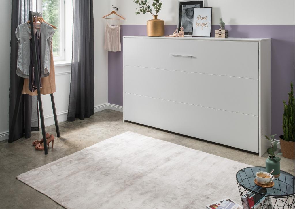 Juist opklapbed horizontaal - 140x200 - Wit, Niet ingevuld, Niet ingevuld, Niet ingevuld