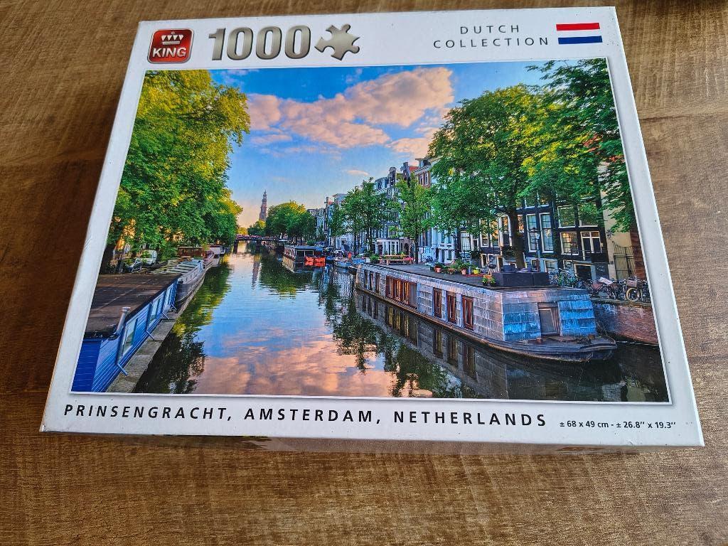 Legpuzzel Amsterdan Prinsengracht 1000 stukjes, Ophalen of Verzenden, 500 t/m 1500 stukjes, Zo goed als nieuw, Legpuzzel