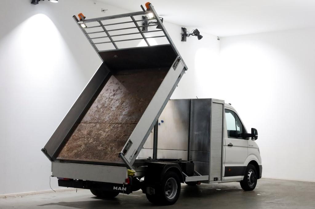 MAN TGE 5.180 2.0 177pk E6 L2H1 Kipper Dubbel Lucht Trekhaak, Auto's, Bestelauto's, Achterwielaandrijving, Gebruikt, Euro 6, 4 cilinders