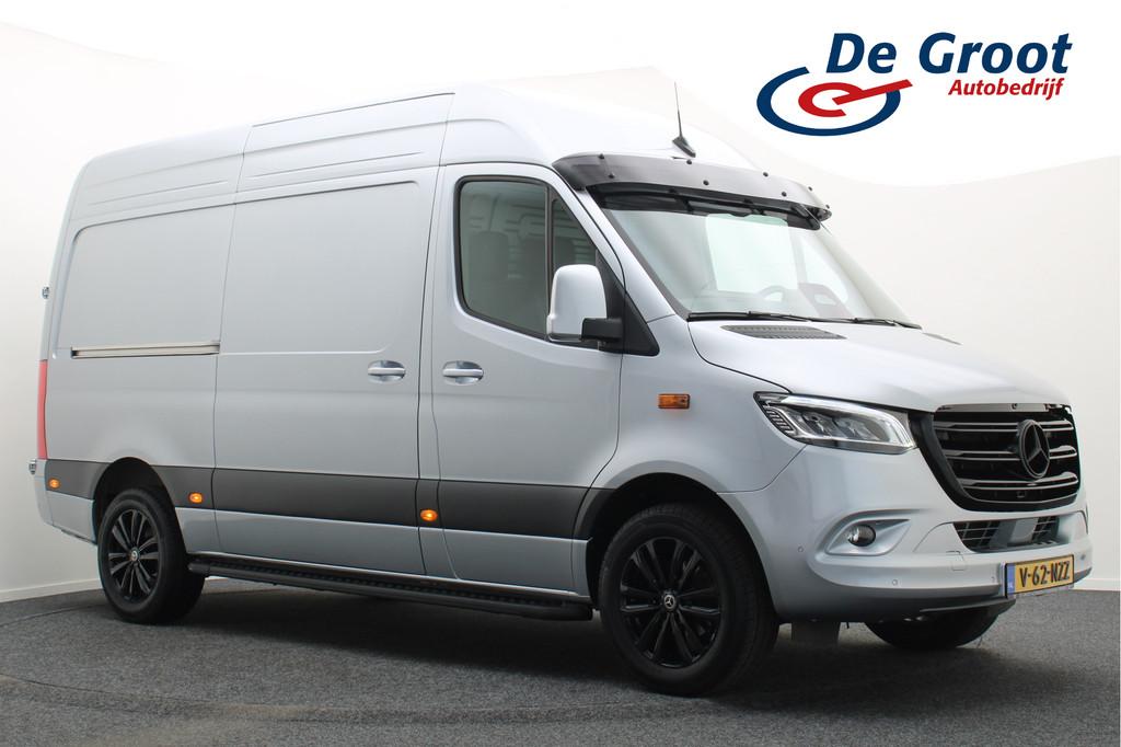 Mercedes-Benz Sprinter 317 L2H2 3-Zits, LED, Dodehoeksensor,, Automaat, Gebruikt, Zwart, 4 cilinders