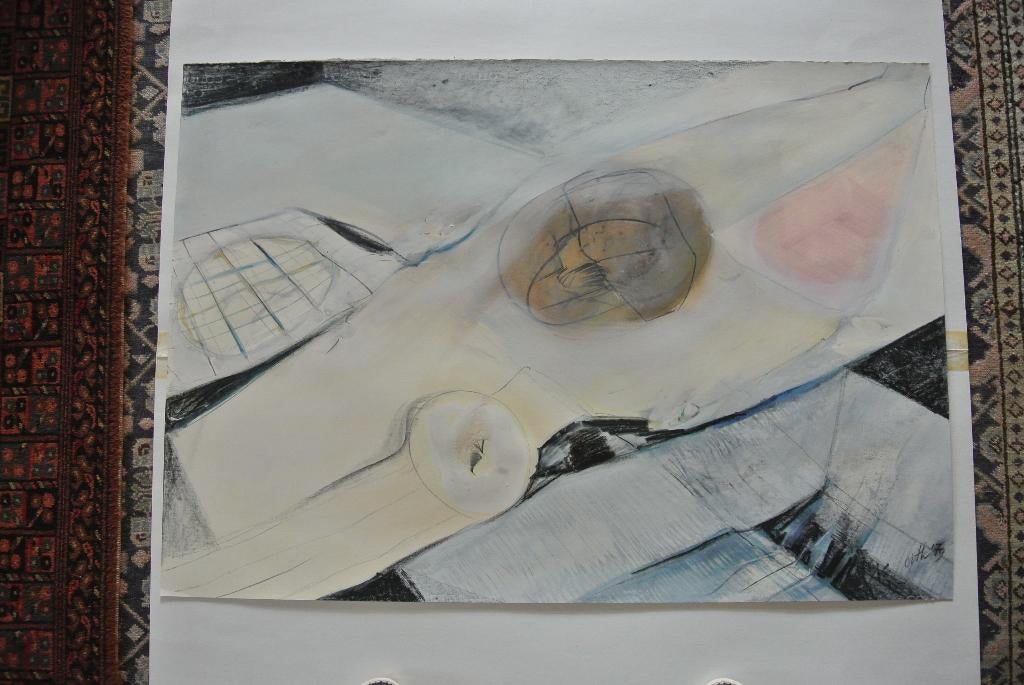 ton orth pastel uniek werk op papier, Ophalen of Verzenden