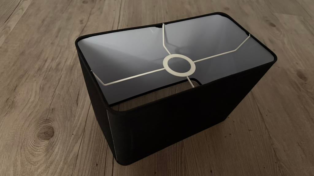 Lampenkap rechthoekig zwart *GRATIS*, Ophalen, Zo goed als nieuw, Zwart, Rechthoekig