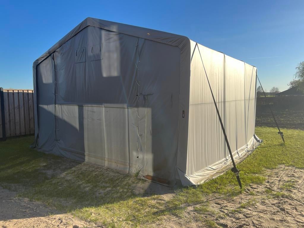 Toolport tent 6x6 schuurtent, Caravans en Kamperen, Tenten, meer dan 6, Gebruikt, Ophalen