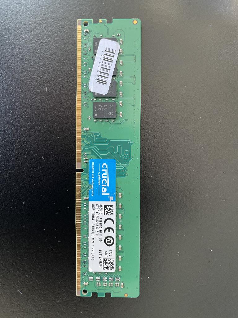 computer geheugen, Computers en Software, RAM geheugen, DDR4, 8 GB, Ophalen of Verzenden, Zo goed als nieuw