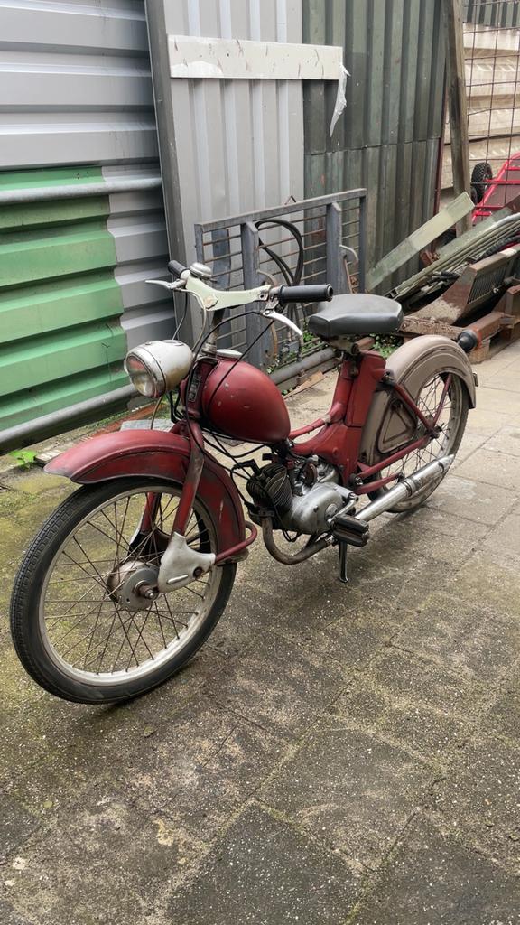 Simson 1974 SR2E, Maximaal 45 km/u, 2 versnellingen, 50 cc, Ophalen