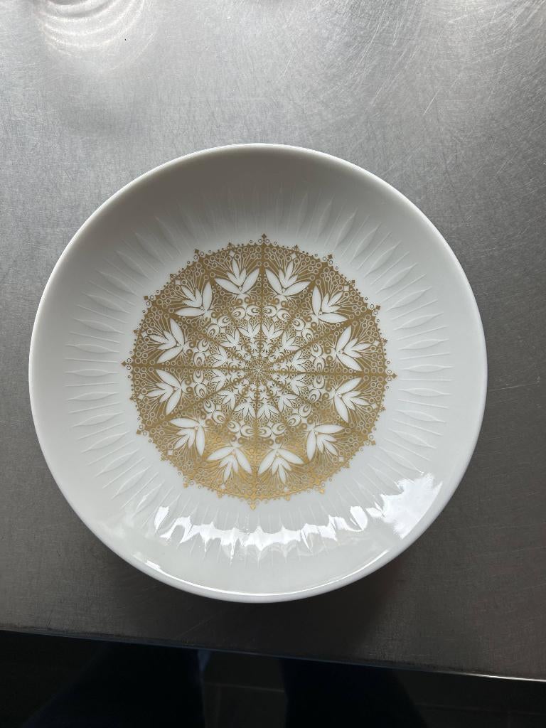 vintage Scherzer Bavaria porselein bord/schaaltje, Ophalen of Verzenden