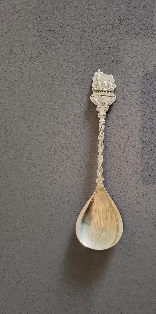 Vintage verzamellepel Amsterdam zilver kleurig lepeltje, Antiek en Kunst, Antiek | Bestek, Ophalen of Verzenden