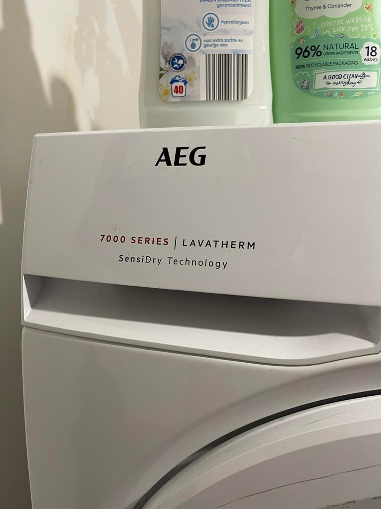 Wasmachine en droger (AEG Lavatherm en Bosch Classixx 6), 6 tot 8 kg, Ophalen, Gebruikt, 85 tot 90 cm