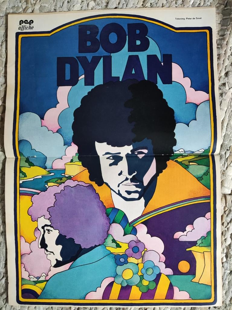 Poster Bob Dylan in Pep 1972, Boeken, Strips | Comics, Eén comic, Ophalen of Verzenden, Amerika