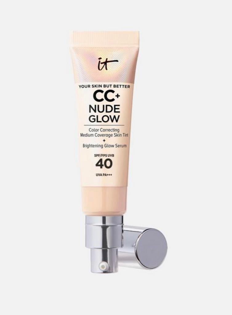 IT COSMETICS - CC+ NUDE GLOW Foundation en serum, Ophalen of Verzenden, Nieuw, Gehele gezicht