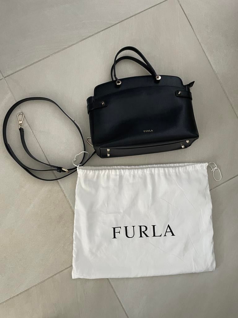 Furla tas ‘Agata’ zwart small size, Ophalen of Verzenden, Zo goed als nieuw, Zwart, Handtas